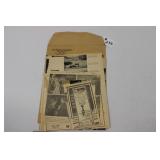 ANTIQUE JAMES DEAN NEWSPAPER CLIPPINGS - ERIE, PA