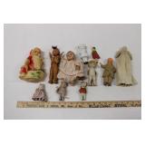 VINTAGE BISQUE & COMPOSITE DOLLS &  SANTA CLAUS