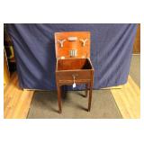 VINTAGE SEWING BOX - 25.75" T X 16" W X 12" D