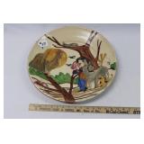 16.25" DIA HANDPAINTED CERAMIC DISH