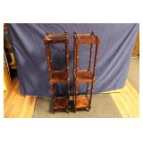 PAIR OF THE BOMBAY COMPANY 3 TIERED PLANT STANDS