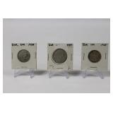 (3) SILVER GERMAN COINS