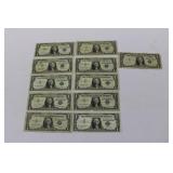(11) SERIES 1957 $1 SILVER CERTIFICATES