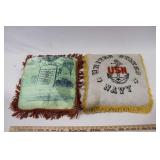 UNITED STATES NAVY & US ARMY PILLOWS