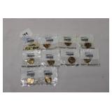 (10) UNCIRCULATED SACAGAWEA DOLLARS