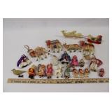 CELLULOID NATIVITY SCENE FIGURES AND MORE