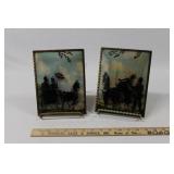 REVERSE PAINTED CONVEX GLASS PIECES