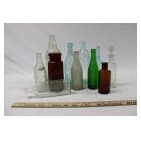 (11) ANTIQUE BOTTLES