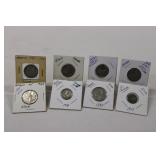 (8) ASSORTED SILVER CANADIAN COINS