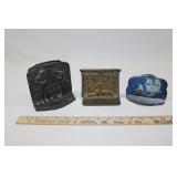 (3) SETS OF ANTIQUE BOOKENDS