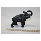 CAST IRON ELEPHANT COIN BANK