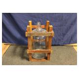 CARBOY HOLDER W/ CARBOY MARKED I 75 ON BOTTOM