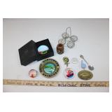 (2) PAPERWEIGHTS & COLLECTIBLE SMALLS