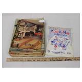 VINTAGE MAGAZINES & US PASTE-UP MAP