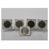 (5) ASSORTED EISENHOWER DOLLAR COINS