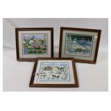 (3) CATE MANDIGO FRAMED ARTWORK PRINTS