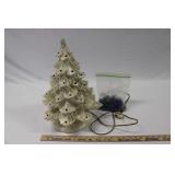 15.5" VINTAGE CERAMIC CHRISTMAS TREE W/ INSERTS