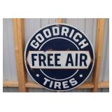 SINGLE SIDED GOODRICH TIRES FREE AIR 28" SIGN