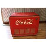 VINTAGE COCA-COLA ROLLING CHEST FREEZER