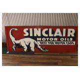 SINGLE SIDED SINCLAIR MOTOR OILS SIGN