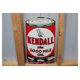 REPRO. SSP KENDALL DIE-CUT MOTOR OIL CAN SIGN