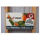 REPRO. SSP TEXACO MOTOR OIL SIGN