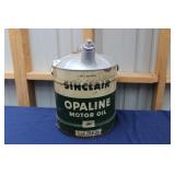 SINCLAIR OPALINE MOTOR OIL 5 GALLON CAN