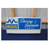 ILLUMINATED MOOG STEERING & SUSPENSION PARTS SIGN