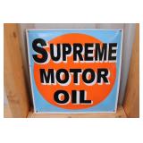 PORCELAIN SUPREME MOTOR OIL PUMP PLATE