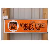 REPRODUCTION PORCELAIN PHILLIPS 66 MOTOR OIL SIGN