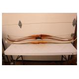 THREE UNMARKED RECURVE BOWS