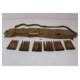 25RDS OF MILITARY 30-06 IN STRIP CLIPS W/ POUCH