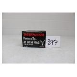 20RDS OF WINCHESTER 41 MAG 240GR PLATINUM TIN