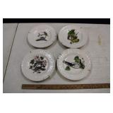 FOUR COLUMBIA FASCIATA BIRD PLATES
