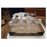 FLAT OF DRINKING GLASSES