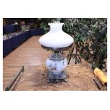 ELECTRIFIED HURRICANE PARLOR LAMP