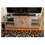 ENTERTAINMENT STAND W/ CONTENTS
