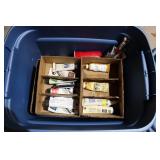 BOXES & TOTE OF ART SUPPLIES