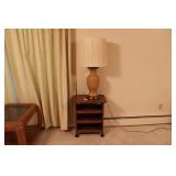 ROLLING CART W/ LAMP