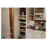 CONTENTS OF PANTRY LOADED WITH GOOD KITCHEN ITEMS