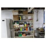 CONTENTS OF THE SHELF- TOOLS, CLEANING & MORE
