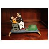 CAST IRON DENTIST BANK MARKED TAIWAN