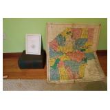 VINTAGE COUNTY MAP & DICTIONARY
