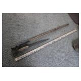 WALKING STICK & I. WILSON CAST STEEL SHARPENER