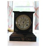 ANTIQUE ANSONIA CAST IRON MANTLE CLOCK