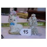 CAT NAPOWARE & POODLE FIGURINES