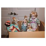 3 DOLLS & 2 FIGURES