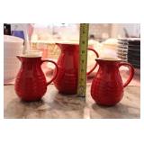RED CREAMER PITCHERS