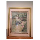 GIRL IN GARDEN PRINT