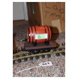 LGB TRAIN CAR WINE BARREL